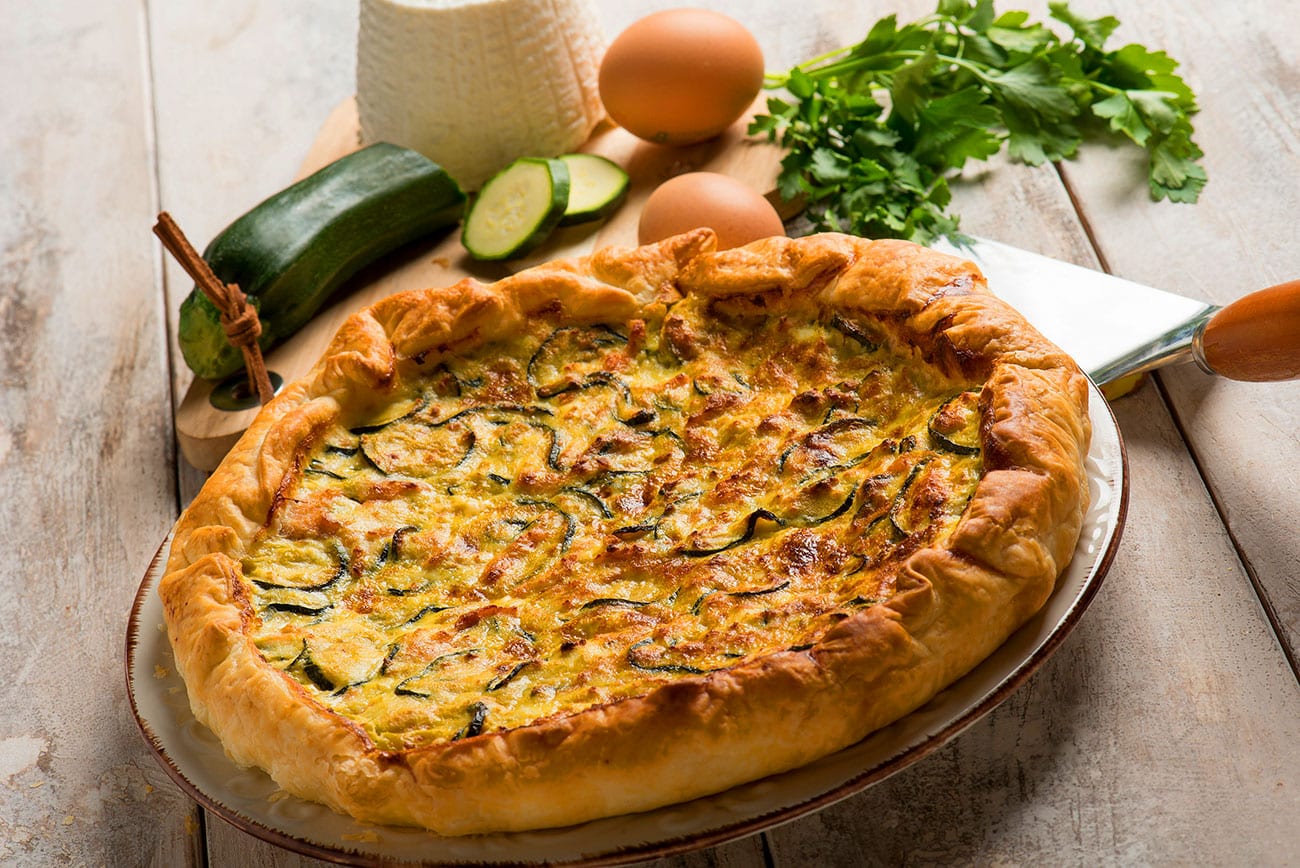 La tarte d'été par excellence : Courgettes, Saumon et Ricotta réunis en une recette