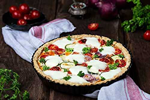 Redécouvrez les Saveurs de l'été avec cette Tarte de courgettes et tomates cerises à la mozzarella