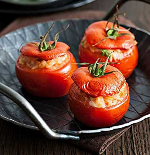 Tomates Farcies au Riz et Viande Hachée - Méthodes Four et Poêle