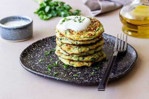 Mettez du Peps dans Vos plats : Galettes de courgettes aux herbes et à la crème