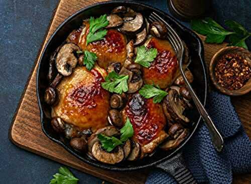 Cuisses de poulet aux champignons : le plat réconfort par excellence