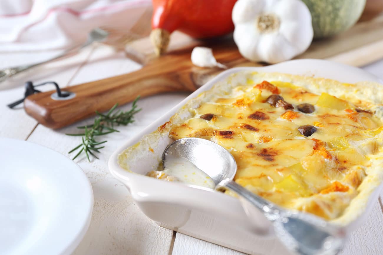 L'Essence de l'Automne dans une Assiette: Gratin de Potiron au Fromage et Champignons