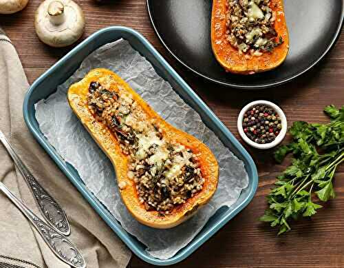 La Courge Butternut en Vedette avec du Riz et de la Viande Hachée