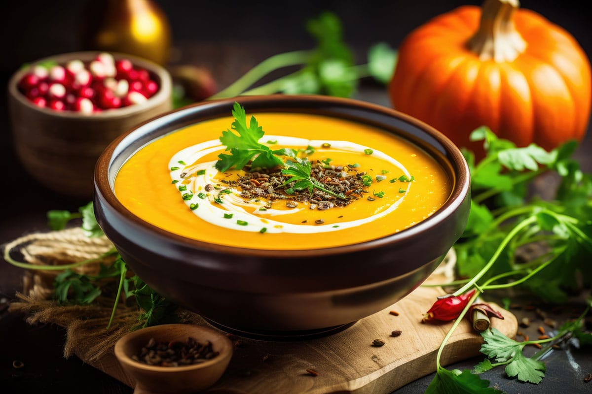 Cette Soupe de potiron épicée est une explosion de saveur