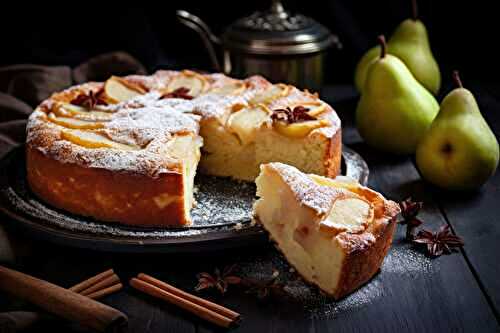 Suivez la recette et préparez le Cake aux Pommes, Poires et Cannelle