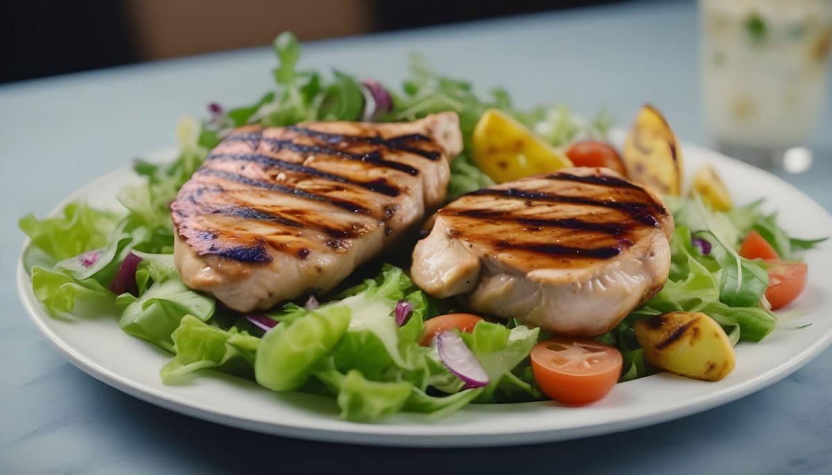 Menu d'une journée d'hiver avec des plats légers