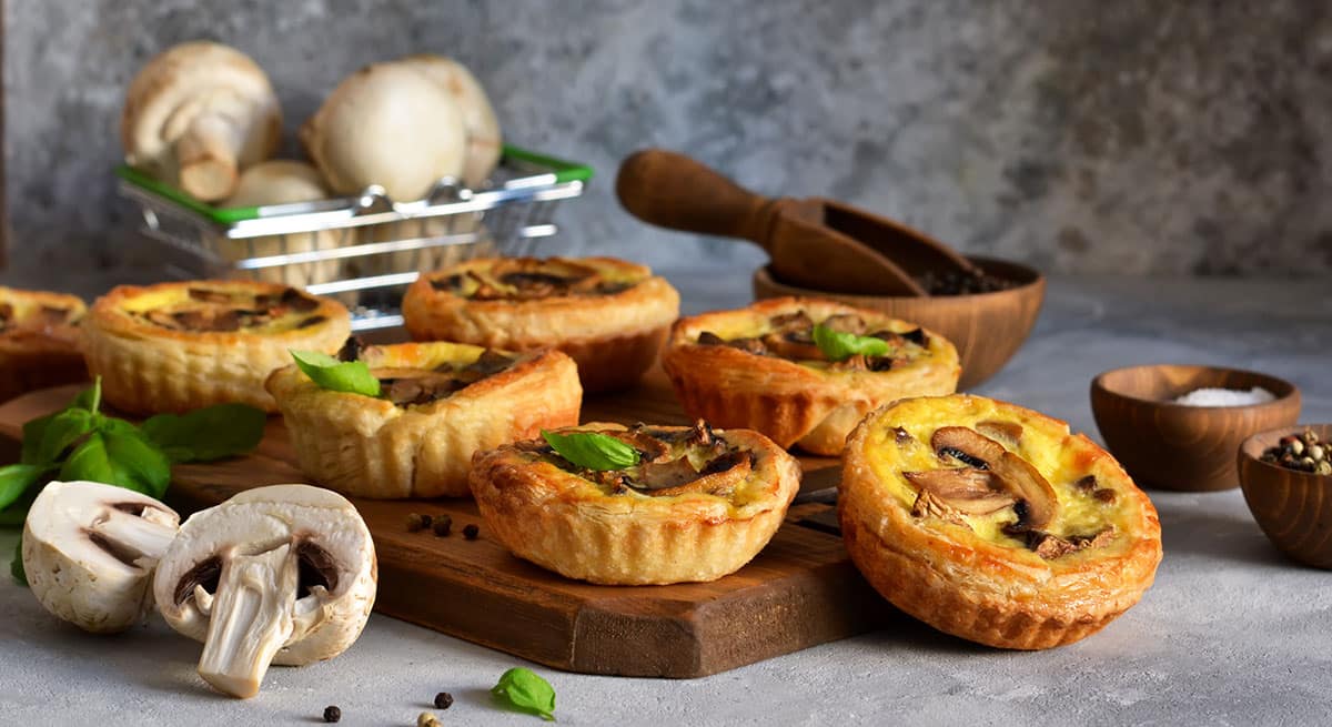 Mini-Quiches aux Champignons