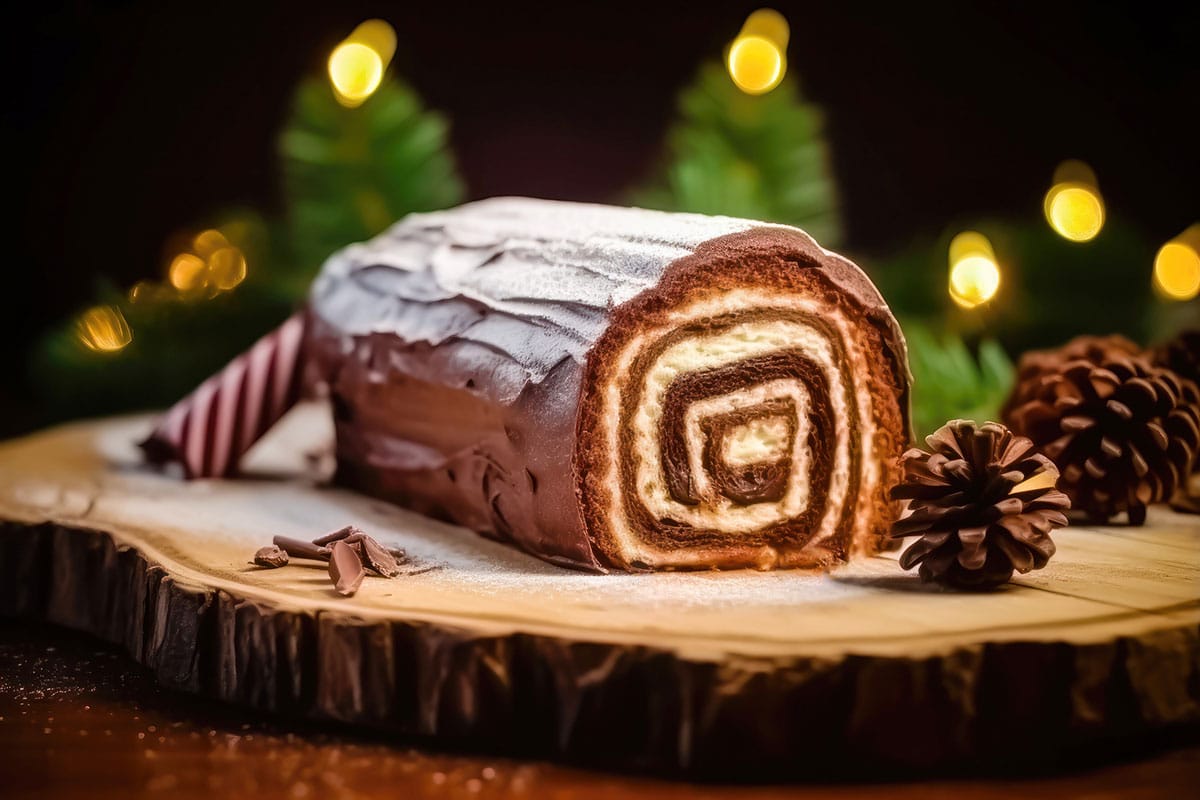 Recette Festive : Bûche de Noël au Fromage Blanc avec Thermomix de Plat et Recette et ses 