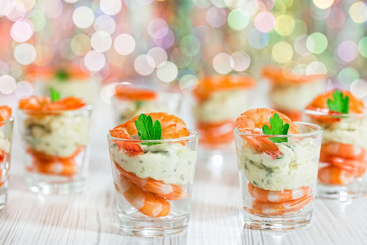 Verrines de Crevettes à la Crème d'Avocat : Pour Noël ou un Cocktail