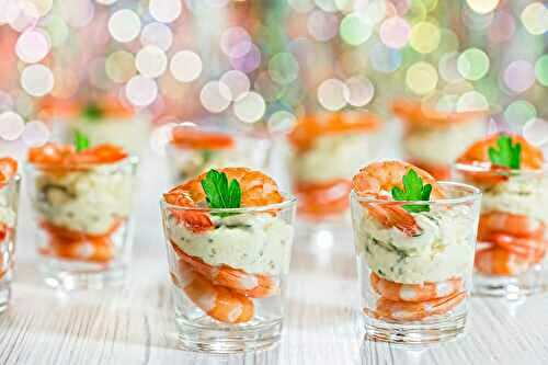 Verrines de Crevettes à la Crème d'Avocat : Pour Noël ou un Cocktail