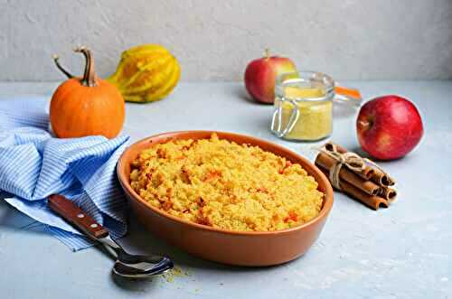 Ne Ratez Pas le Dessert Qui Fait Fureur sur les Réseaux : Crumble Courge-Pomme-Cannelle Inratable