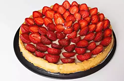 Tarte aux Fraises avec une Crème Pâtissière au Chocolat, votre nouveau Péché Mignon