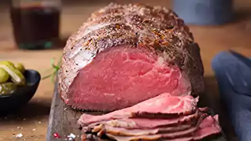 Cuisson du rôti de bœuf au four