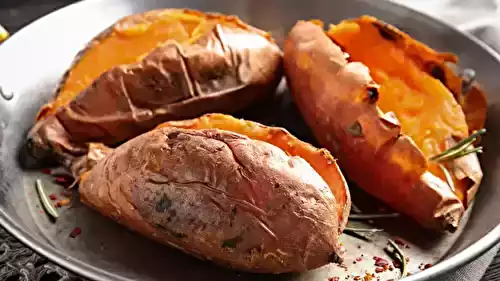 Patate douce au four