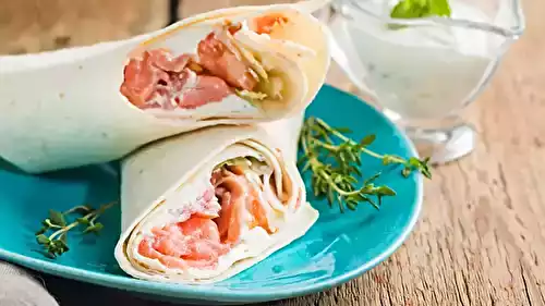 Wrap au saumon fumé