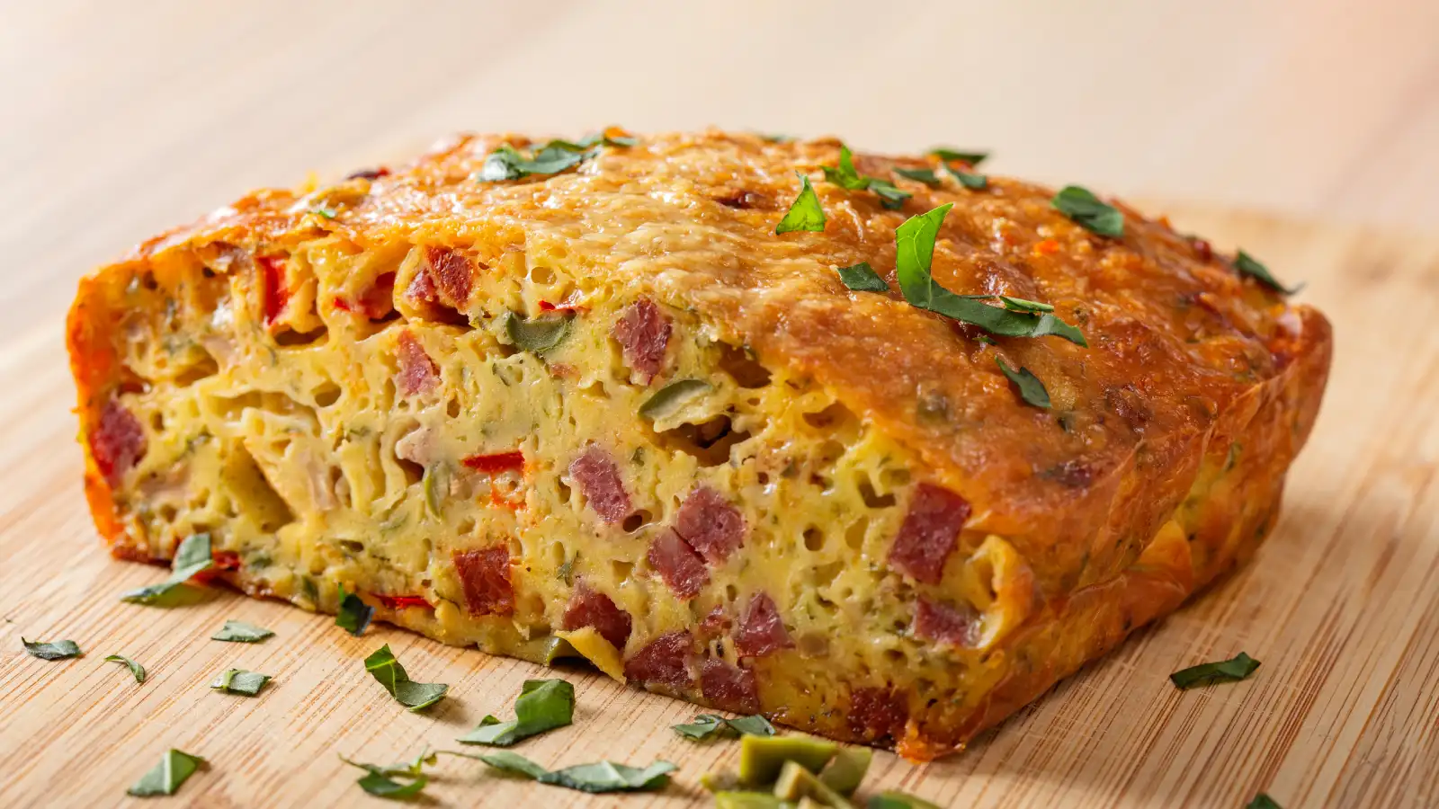Cake au chorizo et poivron