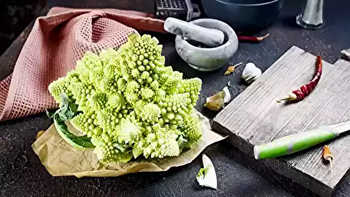 Chou romanesco rôti au parmesan