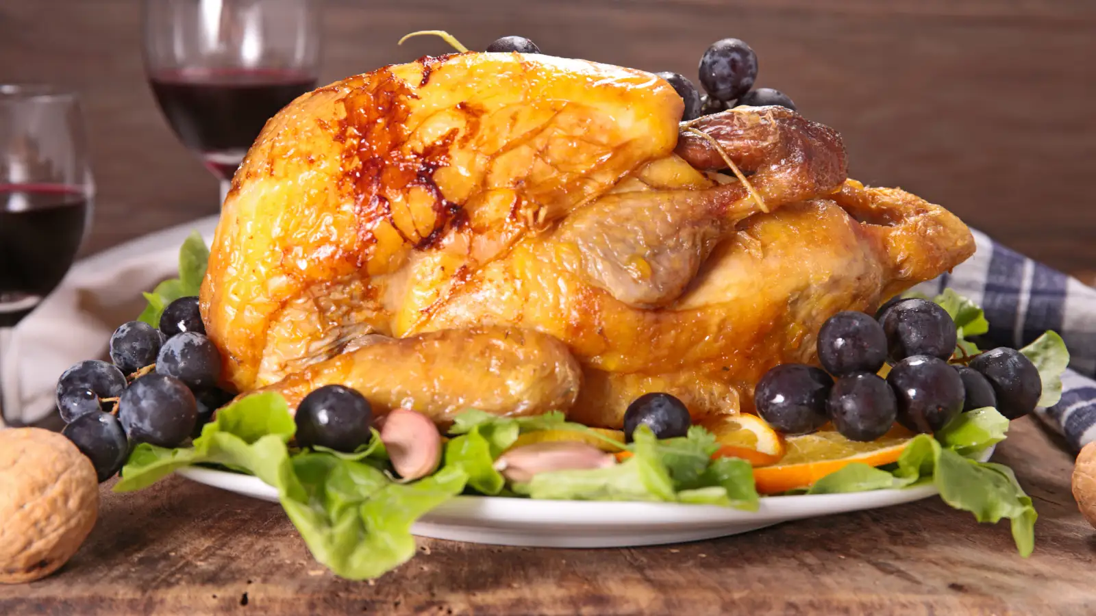 Cuisson du chapon au four
