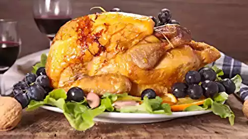 Cuisson du chapon au four