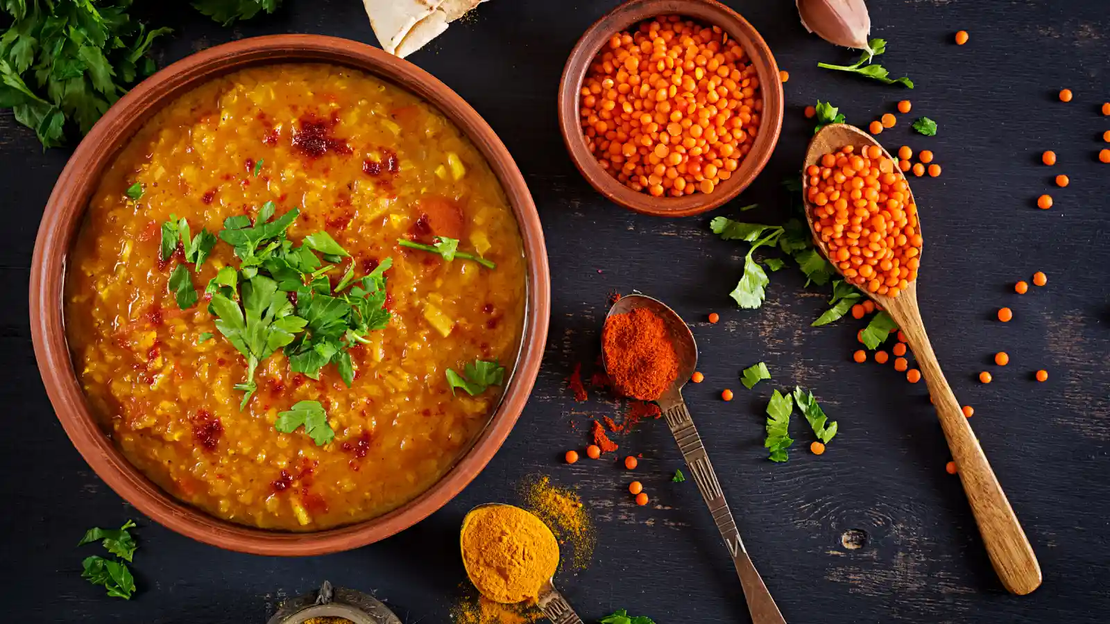 Dahl de lentilles corail