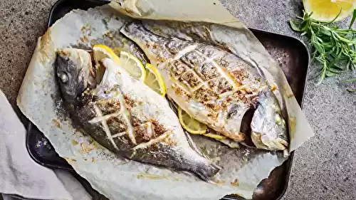 Dorade au four au citron et au fenouil