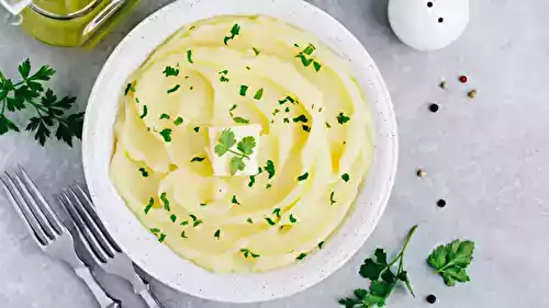 Écrasé de pommes de terre à l'huile d'olive