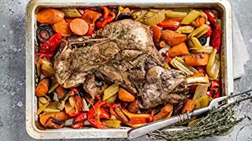 Épaule d'agneau rôtie au four