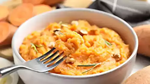 Purée de patate douce