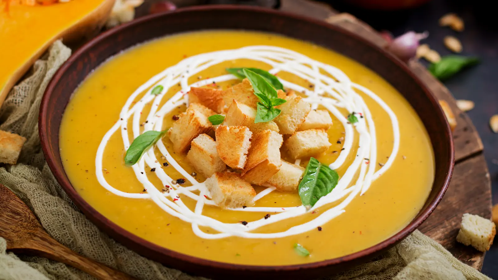 Soupe de butternut rôtie