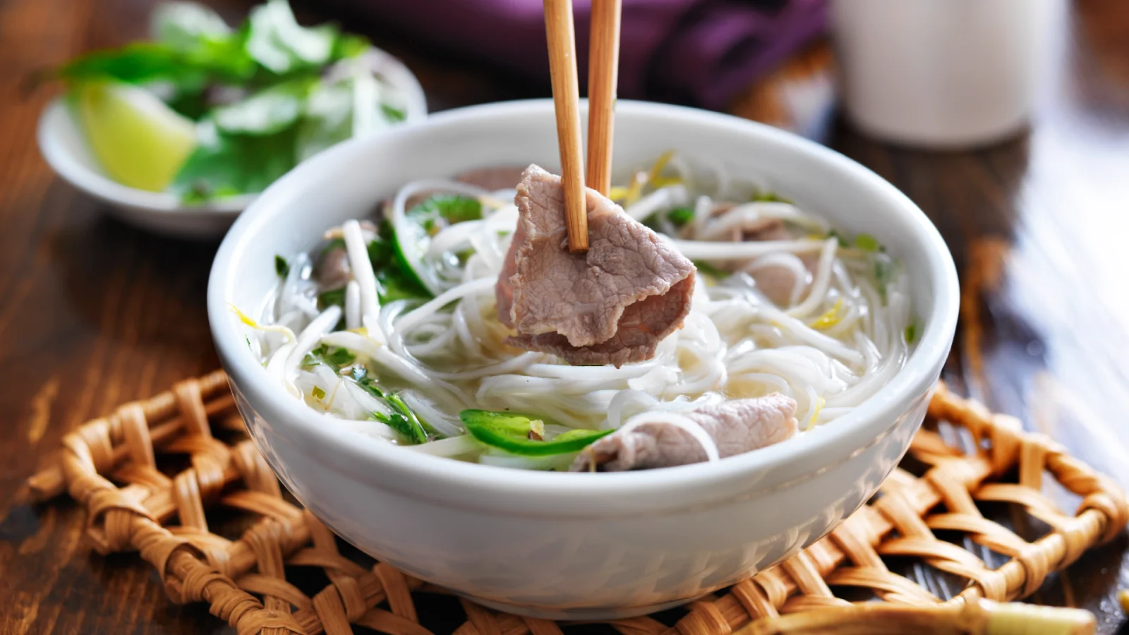 Soupe pho au bœuf