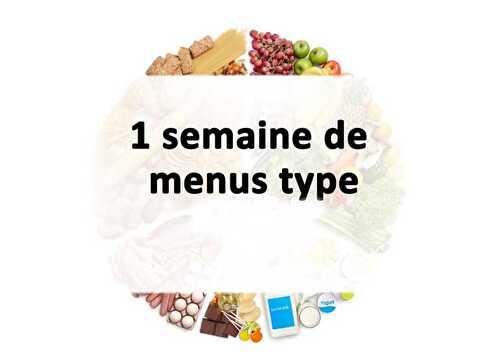 1 semaine de menus