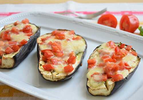 Aubergines Farcies aux Tomates et Mozzarella