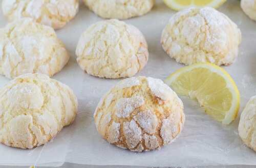 Biscuits Craquelés au Citron et au Yaourt