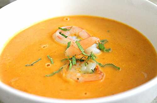 Bisque de crevettes au Thermomix