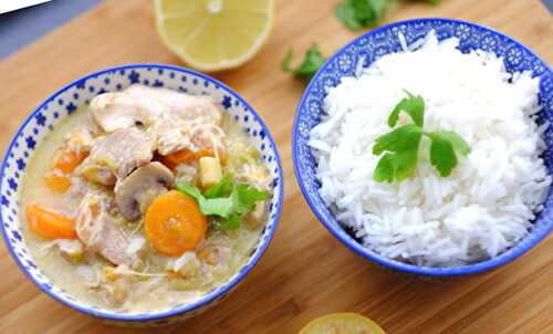 Blanquette de poulet légère