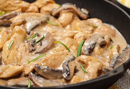 Blanquette Légère de Poulet aux Champignons