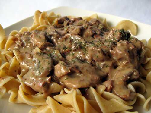 Boeuf Stroganoff léger