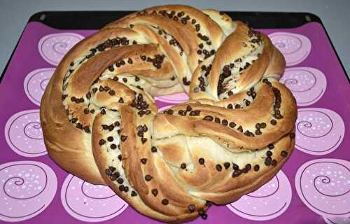 Brioche estonienne aux pépites de chocolat avec Thermomix