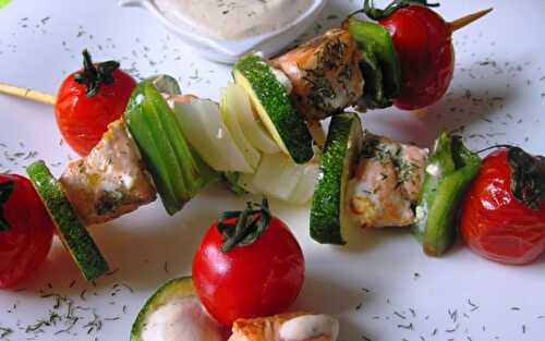 Brochettes de Saumon au Varoma