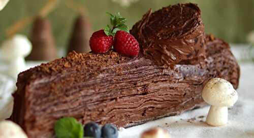 Bûche au Chocolat Légère et Express