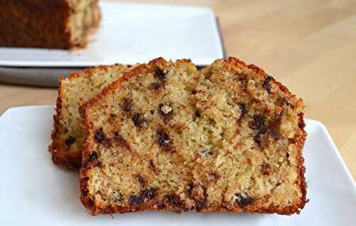 Cake aux bananes et pépites de chocolat avec Thermomix