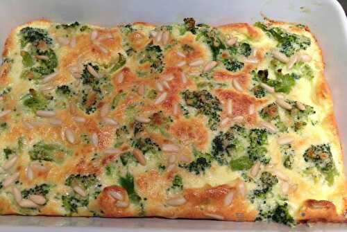 Clafoutis au Brocoli et saumon