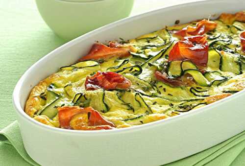 Clafoutis aux courgettes et jambon