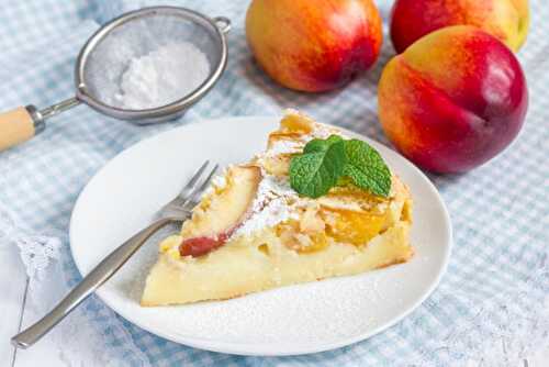 Clafoutis aux Pêches et au Fromage Blanc à 1 SP