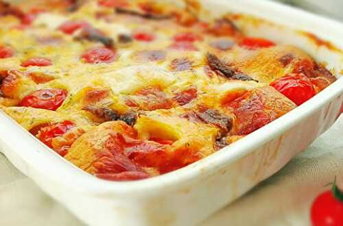 Clafoutis aux Tomates Cerises et Chèvre Frais