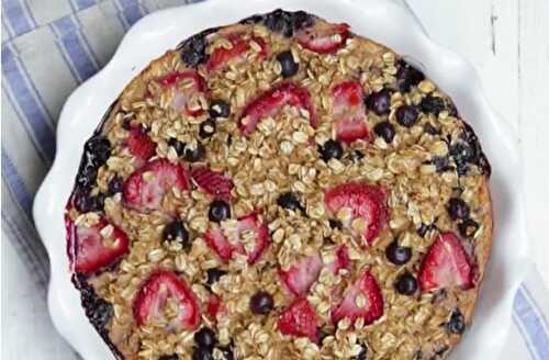 Clafoutis de flocons d'avoine aux fruits