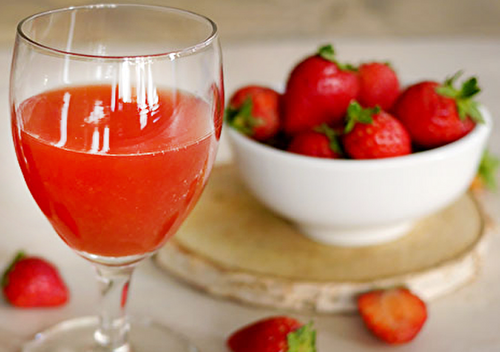 Cocktail Rossini à la Fraise au Thermomix