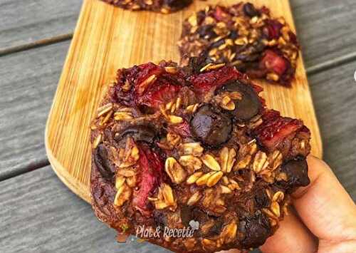 Cookies à l'Avoine et Fruits Rouges et Chocolat