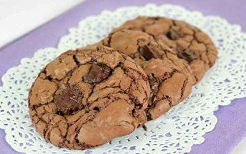 Cookies croquants double chocolat au Thermomix - Plat et Recette