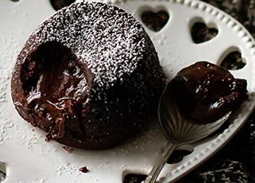 Coulant au Chocolat Sans Farine et Sans Beurre